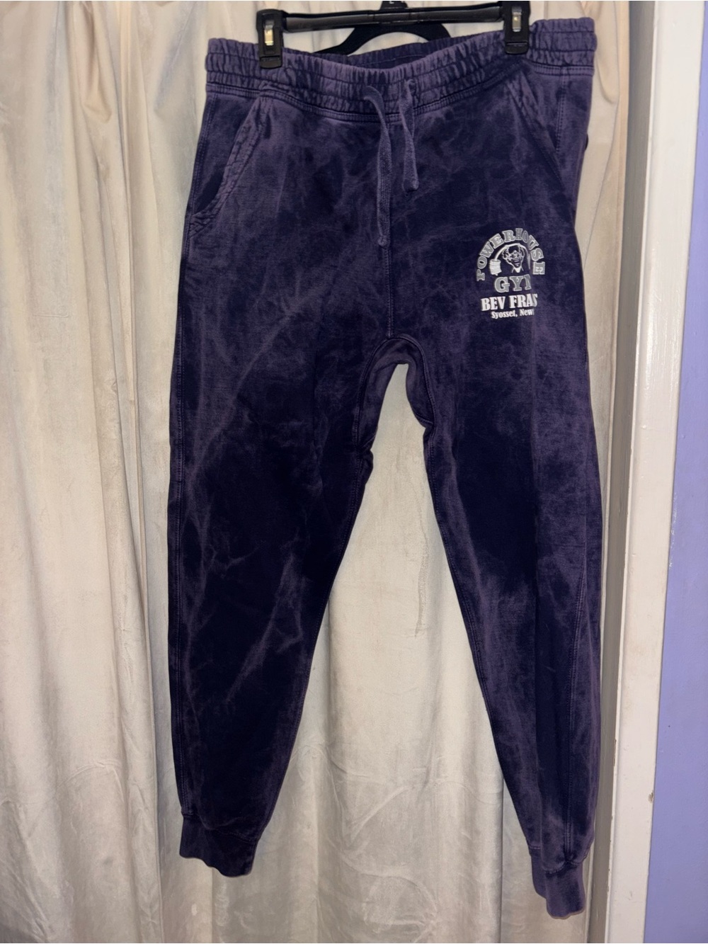 Deep Purple Tie-Dye Jogger Sweatpants